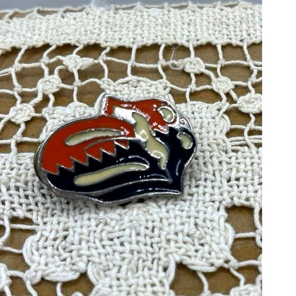 Rolling Stones Steel Wheels 1989 Zipper Tongue Concert Pin
